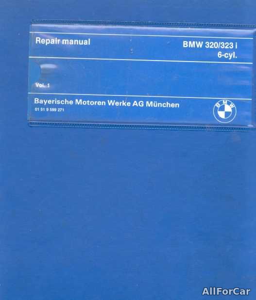 Repair manual BMW 320/323 i [Eng]