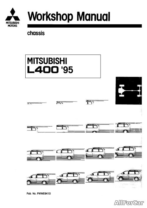 Workshop Manual Mitsubishi L400 1995-1998 г
