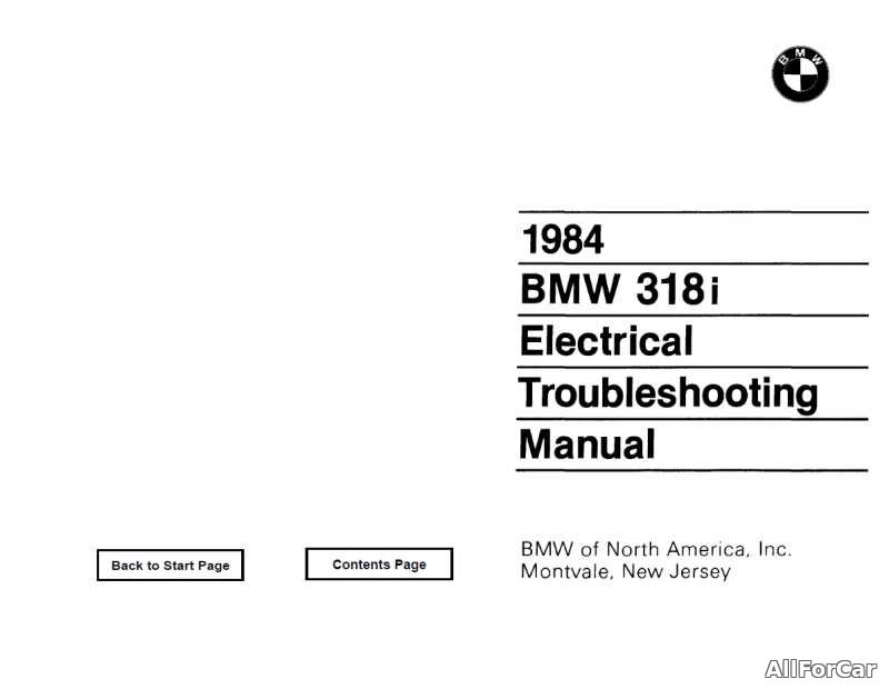 Electrical Troubleshooting Manual BMW 3-Series 1983-1992г.[Eng]