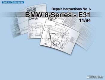 Repair Manual BMW 8 Series E31