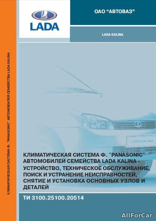 Климатическая система Panasonic автомобилей Lada Kalina